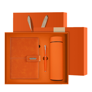 Set de Regalo Promocional Personalizado de Lujo con Libreta A5 y Bolígrafo, Botella de Agua Aislada, Set de Regalo de Oficina para Obsequios Corporativos - Product Image 1