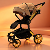 Poussette Bébé Pliable 3-en-1 de Luxe en Alliage d'Aluminium OEM Land Leopard KINGKONG Certifiée EN1888 CCC Capacité de Charge 20KG