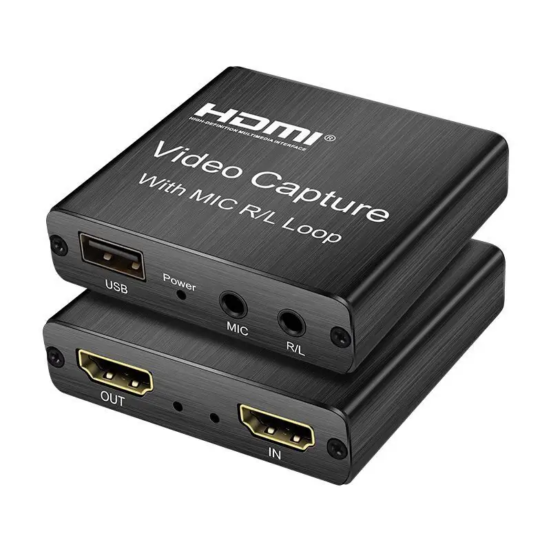 Boîtier d'enregistrement et jeux vidéo HDMI hd 1080p vers usb, carte d'acquisition pour jeux vidéo, PS4, DVD, collection audio et vidéo