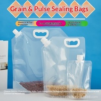 Pochette souple à bec verseur en aluminium de qualité alimentaire, grande capacité, résistante à l'humidité, pour le stockage d'eau en extérieur