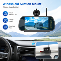 Sistema de Cámara de Visión Trasera Inalámbrica OEM de 7 Pulgadas con AHD 1080P HD, Pantalla de Inicio Personalizada con Logotipo, Magnético Solar para Remolques y Autocaravanas