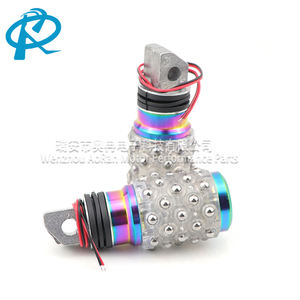 Reposapiés para Motocicleta, <span class=keywords><strong>Pedales</strong></span> Coloridos y Deslumbrantes de Aleación de Aluminio CNC, Reposapiés Decorativos Modificados para Motocicleta - Product Image 3