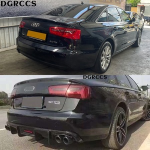 ดิฟฟิวเซอร์กันชนหลังคาร์บอนไฟเบอร์และลิปสำหรับรถซีดาน A6 C7 C7.5 C8 ปี 2009-2019 ขัดเงา ติดตั้งง่าย - Product Image 2