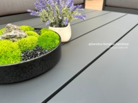 Hangkai Bestseller Aluminium Gartenmöbel Outdoor-Sofa Gartensofas Sessel 3-Sitzer Couchtisch-Set