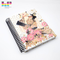 Cahier de notes à spirale A5 à couverture rigide personnalisé de bonne qualité, impression professionnelle