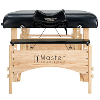 Table de massage pliante en bois Gibraltar Premium 32 pouces extra large réglable, moderne, pour salon de beauté, spa, hôtel, salon