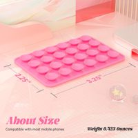 Version moins chère accessoire de téléphone adhésif miroir douche 24 Silicone ventouse support de boîtier de téléphone