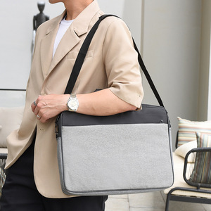 Maletín de Negocios Personalizado, Urbano, Minimalista, Profesional, Delgado, con Correa de Hombro Desmontable, Bolsa para Portátil Resistente a Impactos - Product Image 5