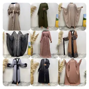 plus size Dubai Traditional Muslim Clothing 2024 Turkey Kaftan Islamic Clothing Abaya Women Muslim Dresses