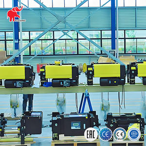 Offre Spéciale 2T 3T 3.2T 5T 6T <span class=keywords><strong>10T</strong></span> 6M 9M 12M 18M palan électrique européen voyageant palan à câble électrique pour levage de grue - Product Image 6