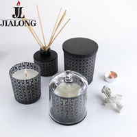 Fabriqué au Vietnam, diffuseur de parfum en cire de paraffine au parfum de vanille luxueux, avec pot en verre personnalisé pour la décoration de la maison, fait à la main