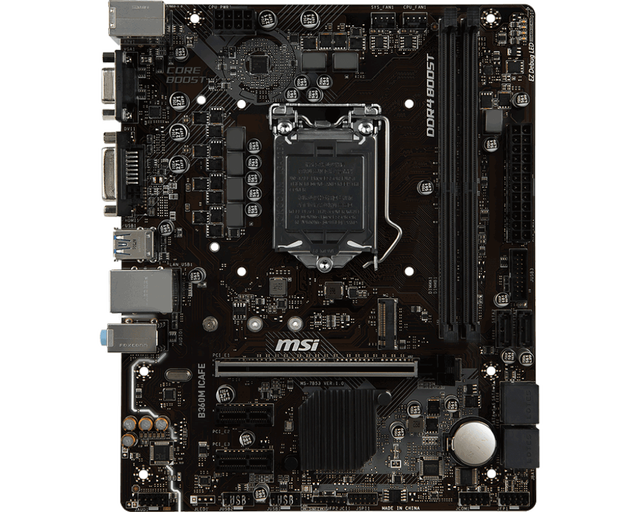 Cheap Computer Motherboard B360M ICAFE 2xDDR4 LGA 1151 Support 7th Processor Gaming Motherboard