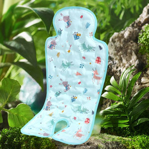 Almohadilla refrescante para bebés, colchoneta de gel con cuentas de hielo tejida lista para el verano, segura y cómoda para bebés y niños pequeños, cojín para asiento de <span class=keywords><strong>cochecito</strong></span> de 70x34 cm - Product Image 5