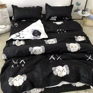 Juego de Ropa de Cama con Estampado de Dibujos Animados en Colores Pastel, <span class=keywords><strong>Funda</strong></span> de Edredón Transpirable y Agradable para la Piel, para Niños y Dormitorios Estudiantiles - Product Image 4