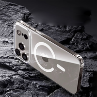 Coque transparente antichoc magnétique avec bouton IA pour appareil photo pour iPhone 17 Air et iPhone 17 Pro Max