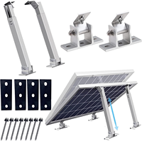 Support de panneau solaire réglable montage toit plat mur aluminium ensemble kits support de montage de panneau solaire