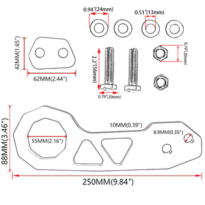 JDM stil araba aksesuarları alüminyum alaşım Tow kanca ön yarış arka Tow kanca araba tampon çekiş çekme kancası evrensel - Product Image 6