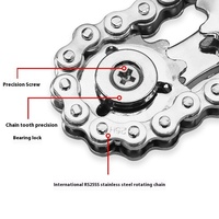 Pignons Volant Moteur Bout des Doigts Gyro Chaînes Métal Jouets Anti Stress Fidgets Spinner Popite Antistress Spinner Simple Dimmer Bicycle