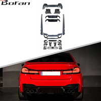 M5 Style pare-chocs avant arrière voiture lèvre avant diffuseur arrière jupe latérale évents Spoiler Facelift Kit de carrosserie pour BMW G30 LCI 2021 +