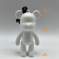 Kit de peinture ours en peluche violent ours sombre ensemble bricolage peinture ours fluide
