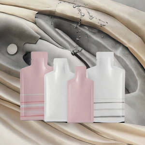 Stock Custom Lotion Cosmetics Alcohol Sample Use Small Sachets Cream Packet Narrow Bottle Irregular Shape Gravure Printed - Product Image 3