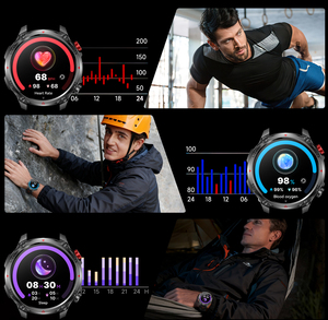 Reloj Inteligente Deportivo HT45 IP68 Resistente al Agua con Brújula, Linterna, Monitor de Actividad Física, Pulsera Inteligente de 1100 mAh para Aventuras al Aire Libre - Product Image 4