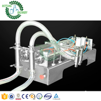 Système de remplissage pneumatique Semi-automatique de ml, bouteille de jus d'eau, de boisson, à double tête