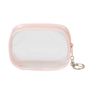 กระเป๋าใส่เครื่องสำอางพีวีซีใสแบบเรียบง่าย  รับสกรีนโลโก้  กระเป๋าจัดระเบียบอุปกรณ์อาบน้ำสำหรับผู้หญิง  กันน้ำ พกพาสะดวก - Product Image 1