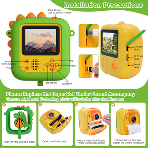 กล้องมินิสำหรับเด็กขนาด 2.4 นิ้ว รุ่น D2 AI Print พร้อมฟังก์ชั่นแก้ไขรูปภาพและบันทึกเสียง เครื่องพิมพ์ความร้อนแบบไร้หมึก เหมาะสำหรับเป็นของขวัญสำหรับเด็ก - Product Image 2