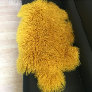 White Long <strong>Curly</strong> Hair Sheepskin Real <strong>Lamb</strong> <strong>Fur</strong> - Product Image 4