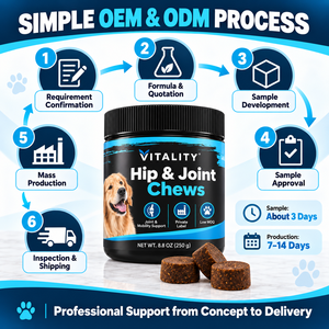 VITALITY Hip & Joint Chews 8.8 OZ (250 g) para Perros, Soporte para la Movilidad Articular, Masticables Blandos para Todas las Razas - Product Image 4