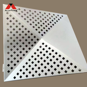 Panneau mural <span class=keywords><strong>en</strong></span> aluminium 3D Alumtimes, panneaux muraux 3D extérieurs, revêtement mural de façade extérieure, panneau métallique décoratif - Product Image 2