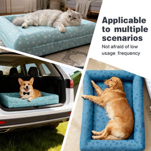 Fabricación personalizada de espuma viscoelástica gruesa cama para perros extraíble lavable gatos casa acogedor sofá para mascotas para el verano - Product Image 4