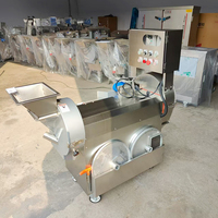 Best Verkopende Industriële Dubbele Kop Mango Snijden Dicer Uien Groente Dobbelstenen Snijder Chopper Gedroogd Fruit Snijmachine