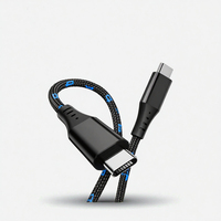 Expédition rapide, câble USB 3.1 Type-C de 1 m, haute vitesse, transfert de données 20 Gbps, charge PD 240 W 5 A, vidéo 4K 8K, gaine TPE, OEM, ordinateur portable PC