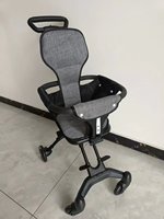 Portable Compact Pliant Bébé Poussette Haute Paysage Cadre En Métal Bidirectionnel Réglable En Plastique Coton Chariot Bidirectionnel Réglable