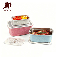 Boîte à bento en titane pur scellée sous vide, durable, légère, en métal, pour les aventures en plein air, le camping, les pique-niques, 3 tailles