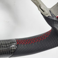 Accessoires intérieurs de voiture, volant sport personnalisé en fibre de carbone pour Ford Mustang 2018-2020
