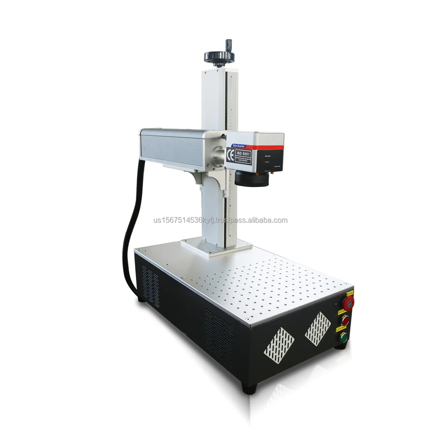 Máquina de gravação a laser 3D de tamanho pequeno, marcador a laser de fibra 30w, cabeça de varredura compatível com Lightburn, Raycus 30QS RC1001