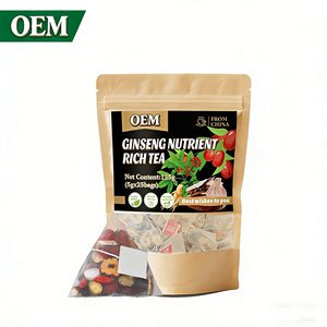 Té Desintoxicante de Ginseng Chino para la Salud de Hombres y Mujeres, Sin Azúcar, con Sabor Floral, en Ladrillo de 125g, en Caja y en Bolsas - Product Image 1
