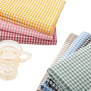 Small Checkered Woven <strong>Fabric</strong> Soft Brushed Twill 100% <strong>Cotton</strong> <strong>Fabric</strong> for Fashion DIY Shirts Dresses &amp; Tablecloths - Product Image 6
