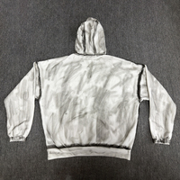 Sweat à capuche surdimensionné pour homme, effet délavé, en molleton épais 400 g/m², style streetwear, sport et gym