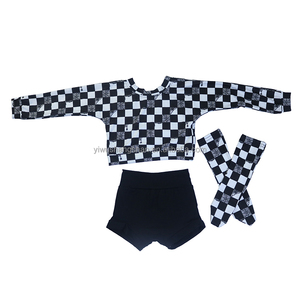 Superventas bebé niñas flor impresa ropa vestido trajes puff manga <span class=keywords><strong>mini</strong></span> tops partido faldas trajes - Product Image 2
