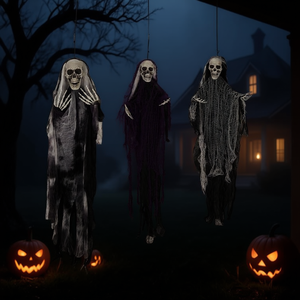 Decorazioni di Halloween a Forma di Scheletro e Fantasma, Confezione da 3 Pezzi in Plastica per Esterni - Product Image 2
