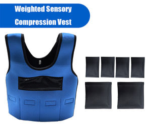 <span class=keywords><strong>Gilet</strong></span> <span class=keywords><strong>lesté</strong></span> ajustable <span class=keywords><strong>Gilet</strong></span> de compression sensoriel pour enfants ayant des problèmes sensoriels Autisme TDAH Comprend 6 <span class=keywords><strong>poids</strong></span> amovibles - Product Image 3