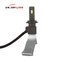 Ampoule de phare LED H7 pour modification de voiture, 55W, 6500K, dissipation thermique par bande de cuivre, lumière LED automobile 12V
