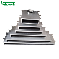 Diffuseur linéaire de ventilation CVC et grilles, boîte d'isolation de transition, boîte de plénum en acier galvanisé