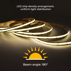 Striscia LED COB ad Alta Densità 480LED/m 12V 24V CRI90 Senza Punti Visibili per Armadi, Cucine e Specchi - Product Image 6
