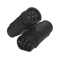 Adaptateur de charge EV GB/T vers Type 2, 32A 22kW, convertisseur AC triphasé, norme chinoise vers Type 2 européen pour BYD NIO XPeng Geely CE