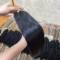 Extensions de cheveux Remy lisses pré-bouclées non traitées pour tresses au crochet, installation facile, nœuds miracle, fournisseur en gros, luxe haut de gamme